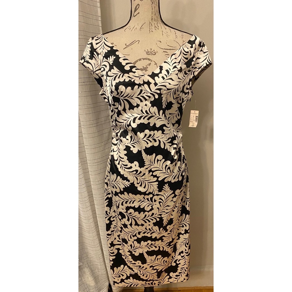 Beautiful Black & White Dress Size 12